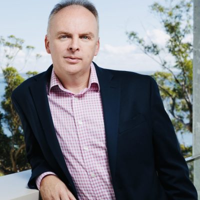 Will Creedon, Owner of property management company Alloggio and Tourism NSW board member, pictured at Zenith At Shoal Bay, one of the 700 holiday properties his company manages. For Newcastle Weekender feature. Picture: Max Mason-Hubers MMH